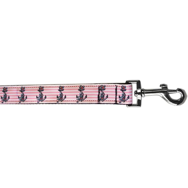 Mirage Pet Products Anchors Nylon Pet LeashPink 1 in. by 4 ft. 125-280 1004